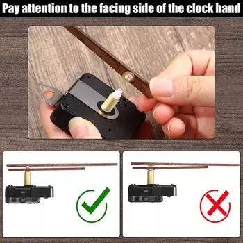 1 комплект часовых принадлежностей, запасные части для ремонта беззвучного режима, декоративный кварцевый часовой механизм, указатель, длинный вал, набор для самостоятельного ремонта для дома A