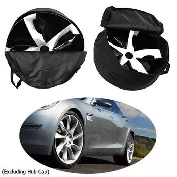 1 комплект чехлов для колес, сумка для хранения колпаков ступиц для Tesla Model 3 Y 2024, переносная сумка-органайзер, аксессуары для автомобильных колпаков ступиц CHINA
