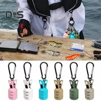 1 комплект чехлов для рыболовных крючков с карабином, портативная приманка для креветок, кальмаров, защитный чехол для крючков, зажим для крышки, рыболовные принадлежности A