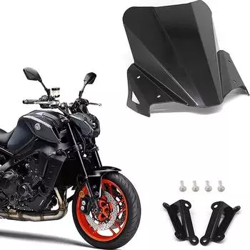 1 комплект, чехлы на лобовое стекло мотоцикла, детали экрана для YAMAHA MT-09 MT09 FZ09 2021 2022, аксессуары для дефлекторов мотоциклов чёрный