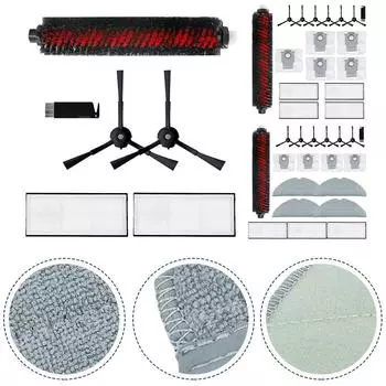 1 комплект чистящей щетки, удобные фильтры с боковой щеткой C