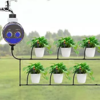 1 комплект, цифровой таймер воды, регулируемый водосберегающий чувствительный автоматический программируемый шаровой клапан, цифровой таймер воды для