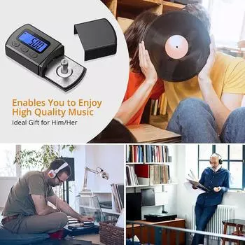 1 комплект цифровой ЖК-шкалы для картриджей 0,01 г/5,00 г, измеритель силы иглы проигрывателя