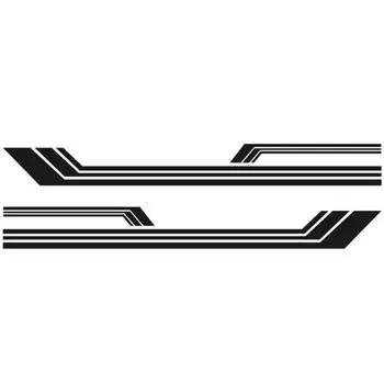 1 комплект D-1208, полосатые автомобильные наклейки, забавные украшения, графические наклейки, наклейки для украшения тела красный