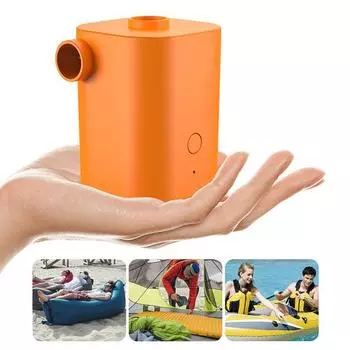 1 комплект дефляторного насоса с 5 насадками. Универсальное использование. Легкая прочная палатка. Надувная электрическая пневматическая палатка для кемпинга. белый