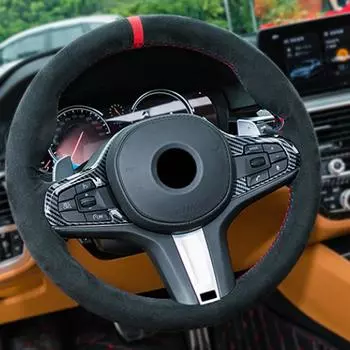 1 комплект декоративной накладки на руль из углеродного волокна для BMW 5 серии G30