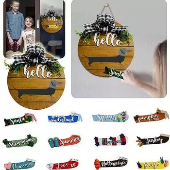 1 Комплект Деревянная собака Вешалка для домашних животных Украшения Тонкое мастерство Уникальное магазин Домашнее украшение Висячий кулон