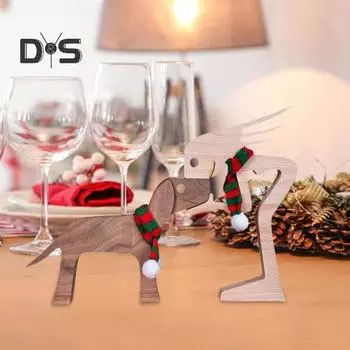 1 комплект деревянной статуэтки собаки, человека, резьбы по дереву, головоломки, щенка, кошки, мужчины, скульптура, настольное украшение, украшение на память для питомца, подарок любителям животных C