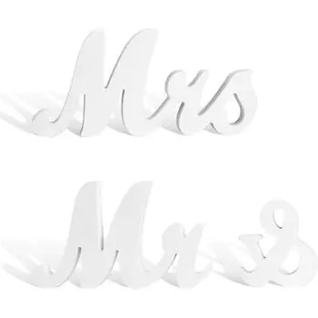 1 комплект деревянных алфавитов для украшения свадебного стола Mr & Mrs, подарки на годовщину свадьбы, аксессуары для украшения центра праздничного стола своими руками
