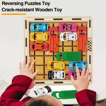 1 комплект деревянных пазлов, игровая игрушка для детей, модель автомобиля, лабиринт, парковка, вызов 1 Set