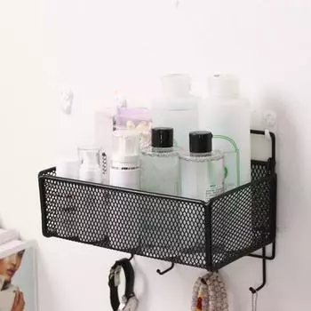 1 комплект, держатель для писем, настенное крепление без перфорации, сетчатая сетка, подвесная полка для хранения полотенец для ванной комнаты, для прихожей without hook
