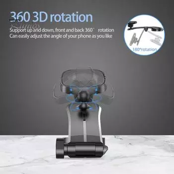 1 комплект, держатель для телефона с магнитной присоской, универсальный вращающийся на 360 градусов шар, складной регулируемый угол, кронштейн для мобильного телефона, бытовые аксессуары чёрный
