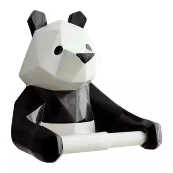 1 комплект, держатель для туалетной бумаги, настенный самоклеящийся полимерный подвесной диспенсер для рулонной бумаги с рисунком панды, стойка для дома золотистый