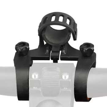 1 комплект, держатель для велосипедного фонаря, противоскользящая силиконовая прокладка, быстросъемный передний руль, зажим для фонарика, крепление для велосипеда чёрный
