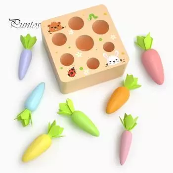 1 комплект, детская деревянная игрушка для вытягивания моркови, обучающая настольная игра «Урожай редиса», игрушка для развития мелкой моторики, подарок для маленьких мальчиков и девочек разноцветный