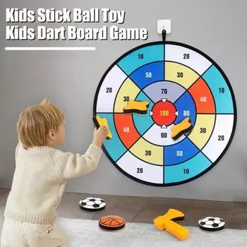 1 комплект, детская настольная игра в дартс с 8 дротиками, 2 присоски, баскетбол, футбол, пень, номер, мишень, в помещении, на улице, для малышей, бросающих липкий мяч, игрушка C
