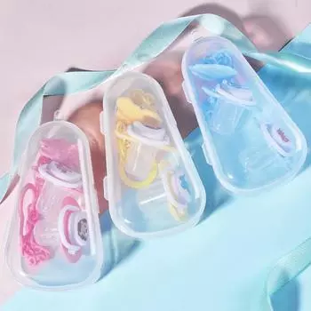 1 комплект, детская соска, мультяшный дизайн, эмоциональный комфорт, не содержит BPA, мягкая силиконовая соска для младенцев, подарок для новорожденного жёлтый