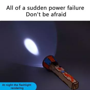 1 комплект, детский фонарик, игрушки ручной работы, сделай сам, цвет, предотвращает игровую зависимость, забавный электрический фонарик, обучающее оборудование для детей