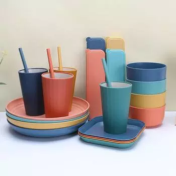1 комплект диск скандинавского стиля столовая посуда нескользящая удобная палочка для еды миски столовые приборы для столовой