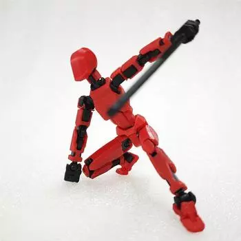 1 комплект DIY 3D-печатный многосоставной манекен, простая установка, подвижный робот, украшение для рабочего стола