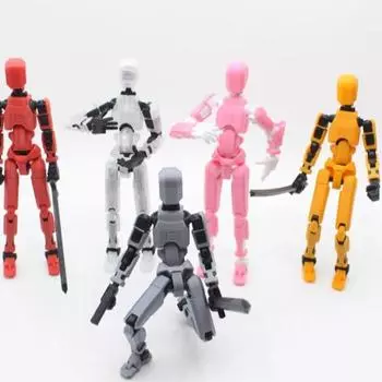 1 комплект DIY 3D-печатный многосоставной манекен, простая установка, подвижный робот, украшение для рабочего стола