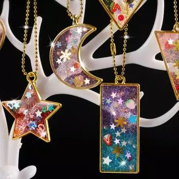 1 комплект DIY эпоксидный подвесной комплект для украшения с бусинами блестки шармы инструменты для детей взрослых начинающих