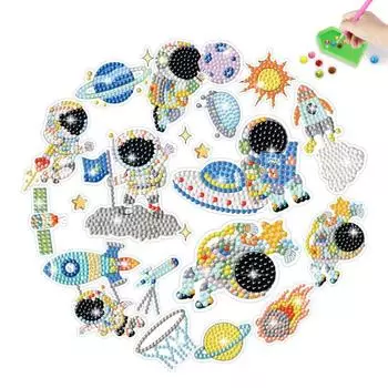 1 комплект DIY Астронавт Алмазная картина Наклейка Красочные 5D Яркие цвета Руки Мастерство Sets