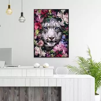 1 комплект DIY комплект алмазной живописи изысканный животный цветочный узор горный хрусталь картина для украшения дома фиолетовый