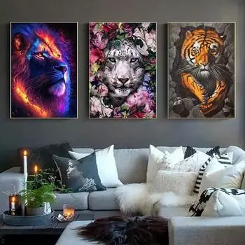 1 комплект DIY комплект алмазной живописи изысканный животный цветочный узор горный хрусталь картина для украшения дома коричневый