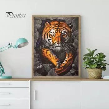 1 комплект DIY комплект алмазной живописи изысканный животный цветочный узор горный хрусталь картина для украшения дома коричневый