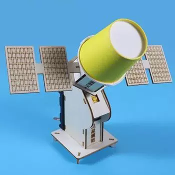 1 комплект DIY комплект для моделирования искусственного спутника обучающий ручной работы деревянный пазл спутник