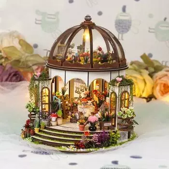 1 комплект DIY Mini теплица комплект со светодиодной подсветкой Мебель для детей и взрослых