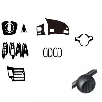 1 комплект для honda civic 2006-2011, текстура 3D-карбона, отделка салона автомобиля