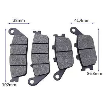 1 комплект для Honda VT1100 Shadow VT 1100 95-17 VT1300 Fury VTX 1300 Retro VRX400 1996 CBF500 2004 мотоциклетные передние и задние тормозные колодки 1 Pair Front