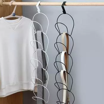 1 комплект для хранения, вешалка для шляп, крючок для шарфа, сумки, бейсболки, органайзер, вешалка для хранения на дверь, для спальни в шкафу чёрный