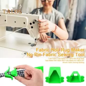 1 комплект для изготовления трубок для рулонов ткани, ковриков, набор для изготовления косой бейки, набор для изготовления трубок для рулонов ткани, для самостоятельного шитья тканых тканей, стегания Sets