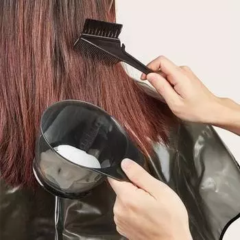 1 комплект для окрашивания волос, водонепроницаемый многоразовый миксер, деликатный аппликатор для окрашивания, кисточка, миска, колпачок, парикмахерский инструмент