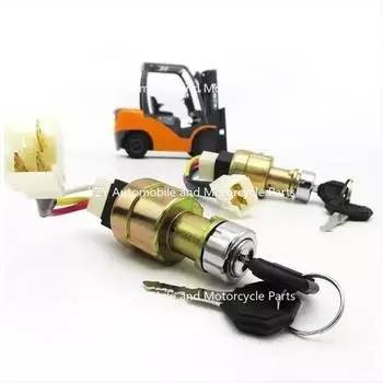 1 комплект для погрузчика Heli JK411 3/4-проводной пусковой выключатель, выключатель зажигания, замок зажигания, высококачественный инструмент для ремонта, аксессуары для погрузчика