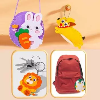 1 комплект для шитья кукол своими руками из нетканого материала ручной работы, плюшевая игрушка-животное