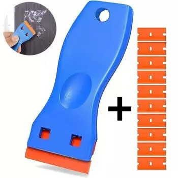 1 комплект для удаления наклеек с автомобиля, многоцелевой пластиковый небольшой инструмент для нанесения автомобильной пленки, бытовой скребок для чистки стекол