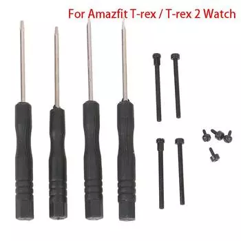 1 комплект для Xiaomi Amazfit T-Rex/T-Rex 2, разъем для часов, винтовой стержень, адаптер, штифт 27.5x1.7mm чёрный
