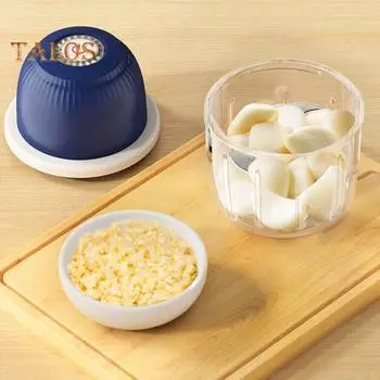 1 комплект, дробилка для имбиря, USB-зарядка, кухонная посуда, высокоскоростной двигатель, отличная мини-электрическая мельница для измельчения чеснока, резак для имбиря для ресторана 350ml темно-синий