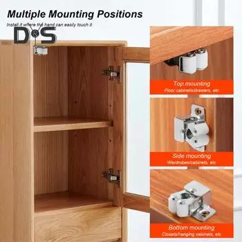 1 комплект дверного замка шкафа, встроенная пружина, нержавеющая, гальваническая, регулируемая, простая установка, многофункциональная железная защелка для шкафа, дверной замок для шкафа серебряный