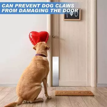 1 комплект дверной ударной пластины из нержавеющей стали для защиты нижней части двери. Декоративная дверная нажимная пластина. Устойчивая к царапинам и износу металлическая дверь.