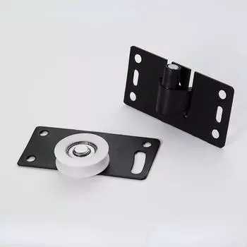 1 комплект дверных роликов из нержавеющей стали для раздвижных дверей, ролики для шкафа из нейлона, подвесные колеса для мебельной фурнитуры для шкафа