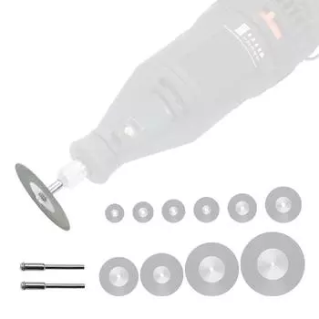 1 комплект алмазных отрезных дисков, круговых дисков с 2 шт. шлифовальных оправок, вращающихся инструментов для дерева, стекла, пластика 1