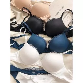 1 комплект/европейский комплект женского нижнего белья, сексуальный комплект с бюстгальтером пуш-ап и трусиками, кружевной романтический комфортный комплект нижнего белья, бюстгальтер с регулируемыми бретелями 70B чёрный