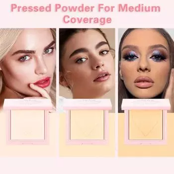 1 комплект финишной пудры для макияжа, натуральная формула длительного действия двойного назначения для прессованной пудры от среднего до полного покрытия
