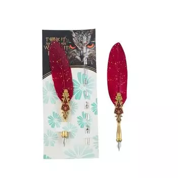 1 комплект фирменных ручек в британском стиле, перьевая ручка с пером, высококачественный резной цветок, рот, винтажный письменный инструмент, офисные принадлежности белый