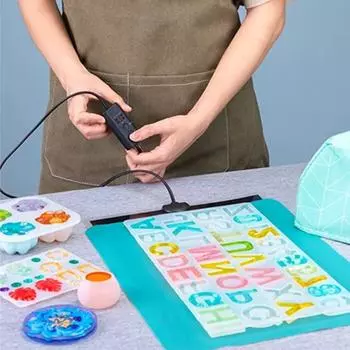 1 комплект формы для смолы, грелка, инструмент для отверждения смолы, оборудование для легкой и быстрой сушки, сушилка для эпоксидной смолы с регулировкой времени для эпоксидной формы Sets